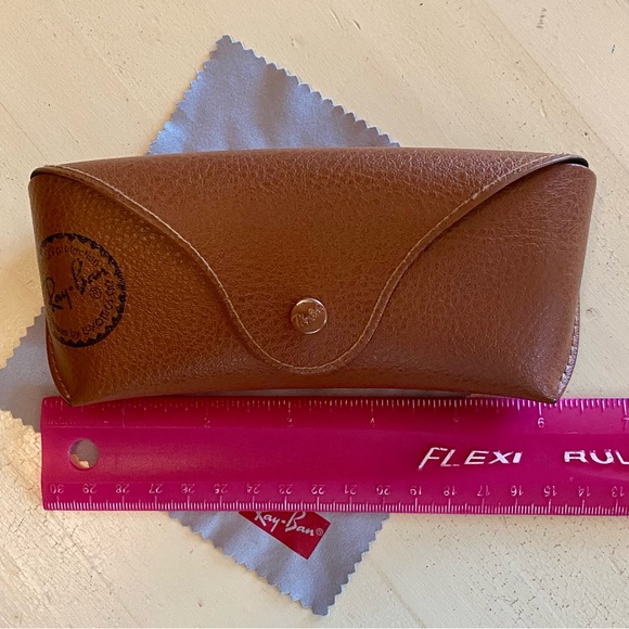 Ray-Ban case, sunglasses eyeglasses, plus microfiber cloth, chestnut brown - Picture 6 of 6